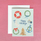 Coastal Christmas Greeting Card