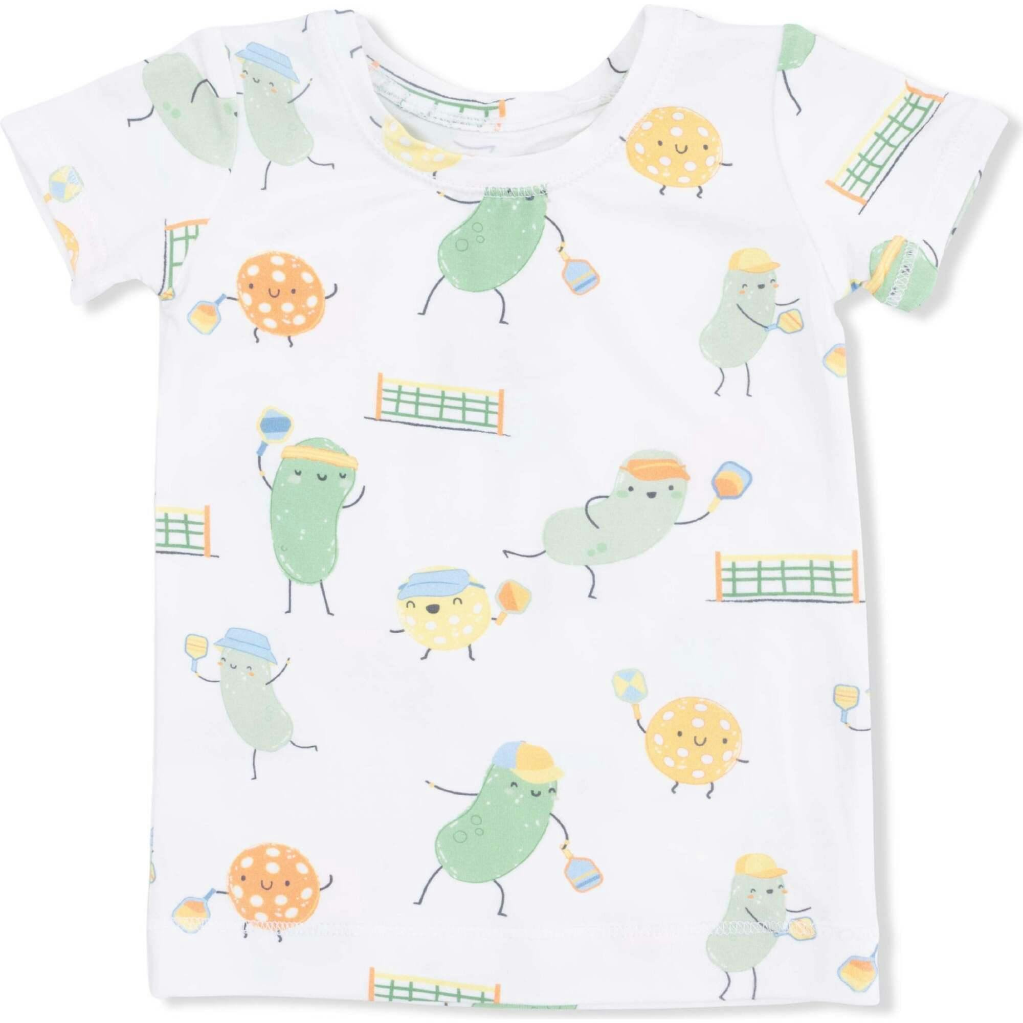 Pickles Playing Pickleball - Short Sleeve Loungewear Set