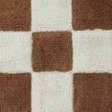 Kitchen Tiles Checkerboard Pattern Washable Rug