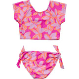 Hibiscus Hype Crop SS Rash Top Set
