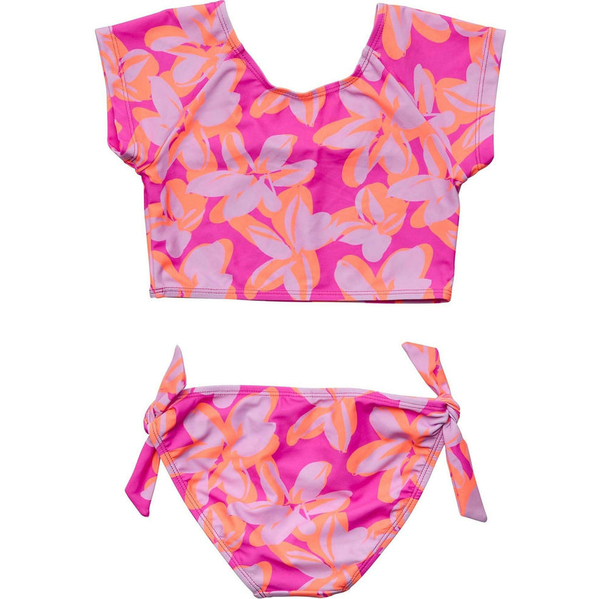 Hibiscus Hype Crop SS Rash Top Set
