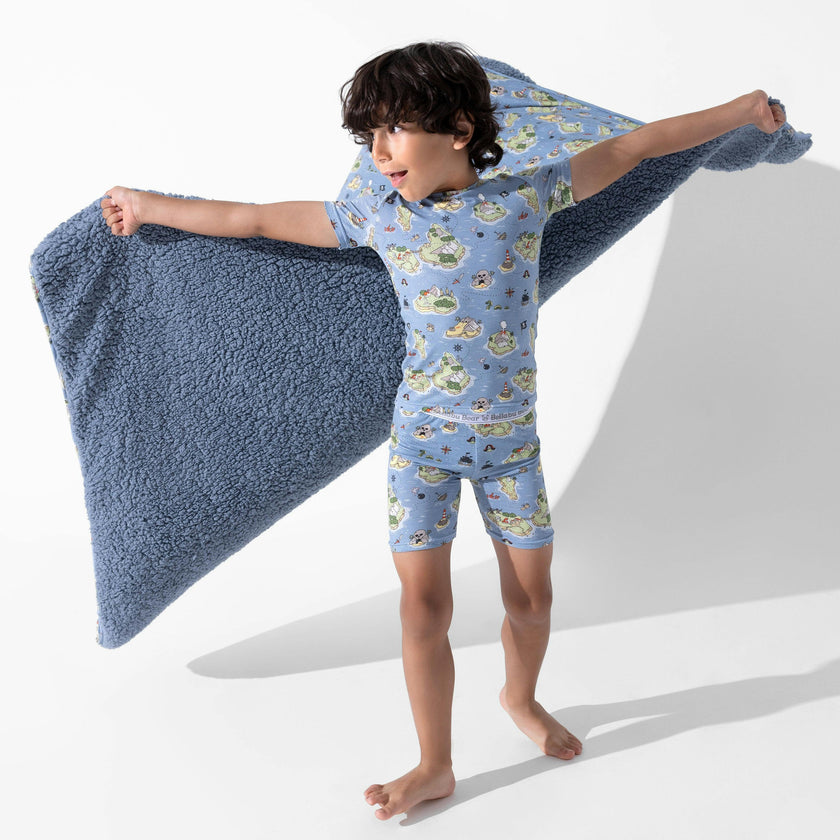 Pirate Cove Bamboo Sherpa Blanket