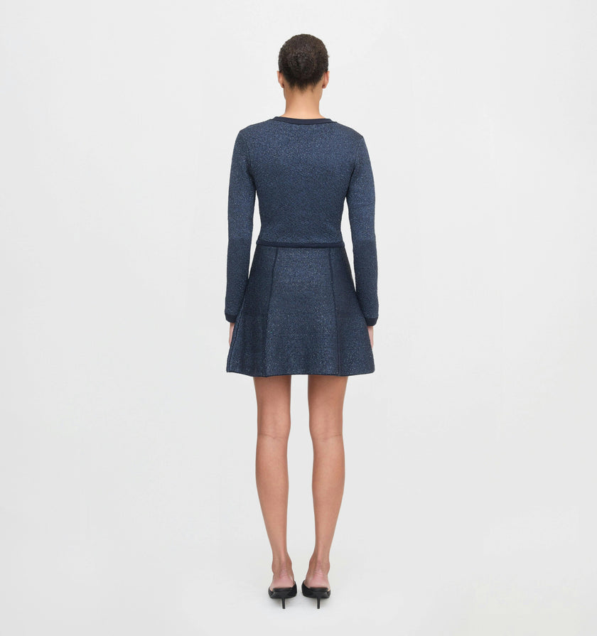 The Lana Dress - Navy Sequin