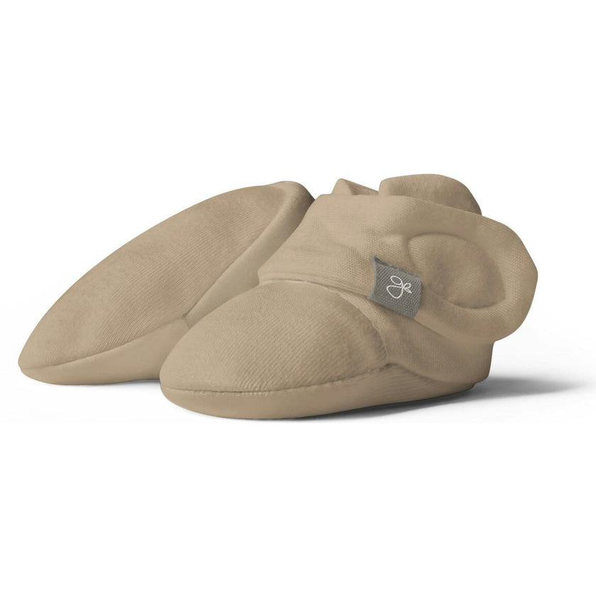 PREEMIE STAY ON BOOTS | SANDSTONE — Bamboo Organic Cotton Blend, NICU Approved Preemie Size