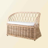 Handcrafted - Callie Kids' Storage Couch - Rattan Wicker