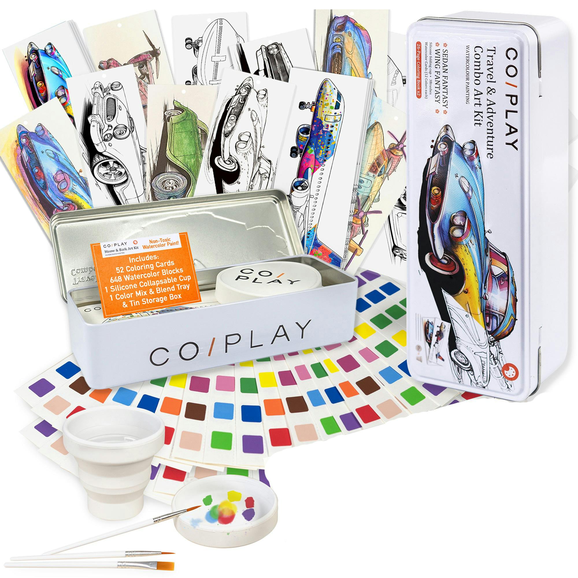 COIPLAY: Watercolor Art Kit - Travel & Adventure