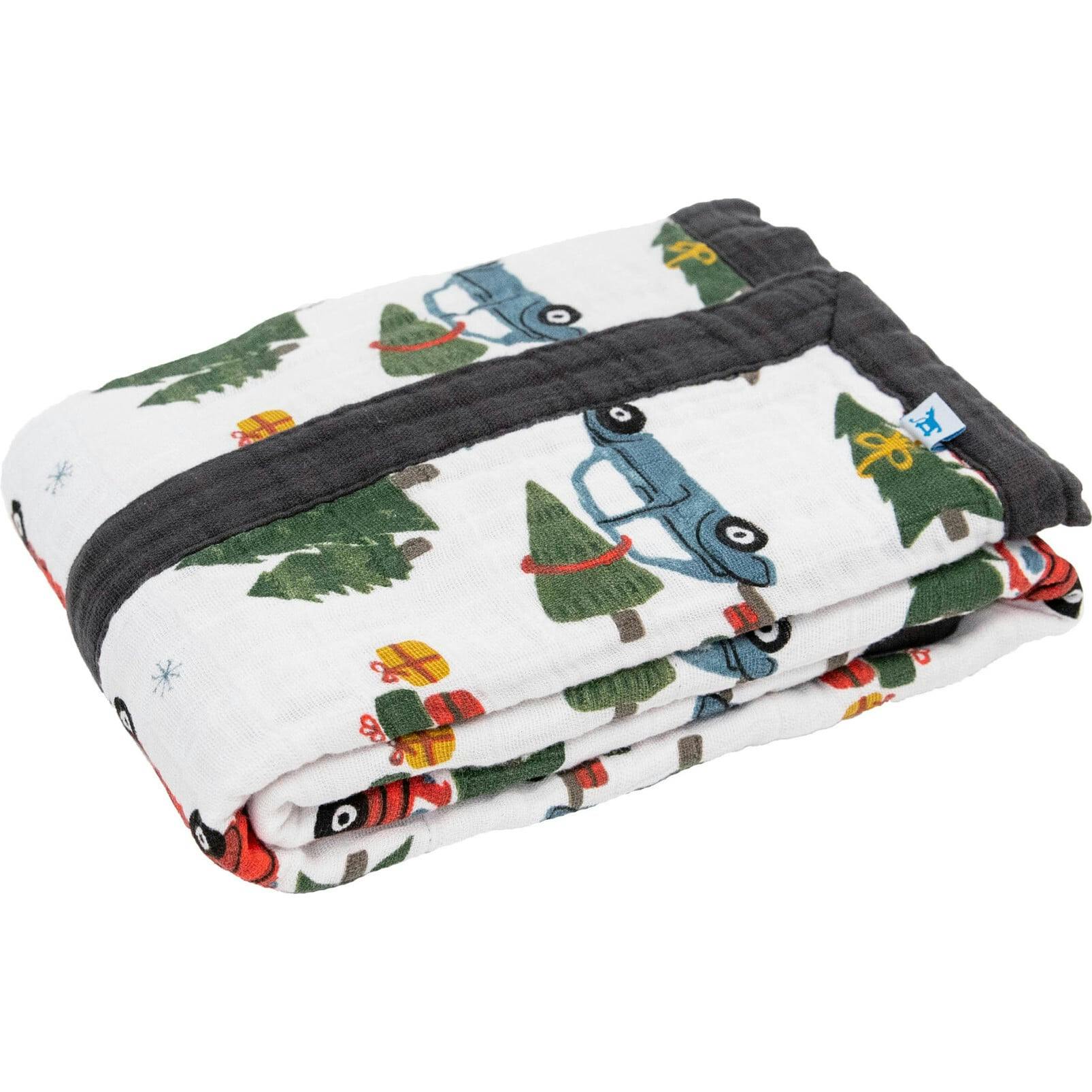Cotton Muslin Baby Quilt - Holiday Haul