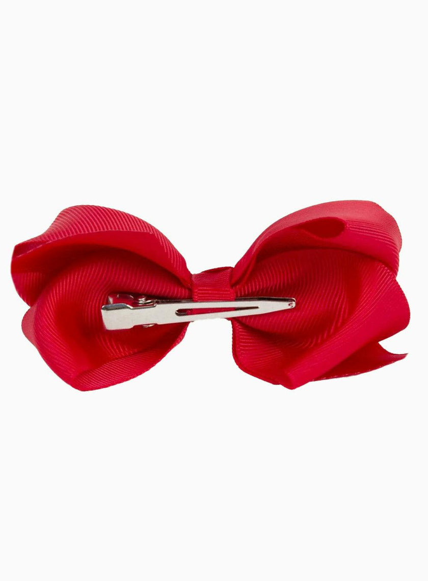 Extra Large Bow Hair Clip in Ruby