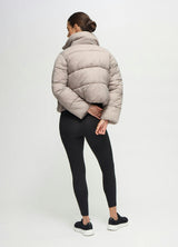 The Cloud Crop Size Zip Maternity Puffer Jacket