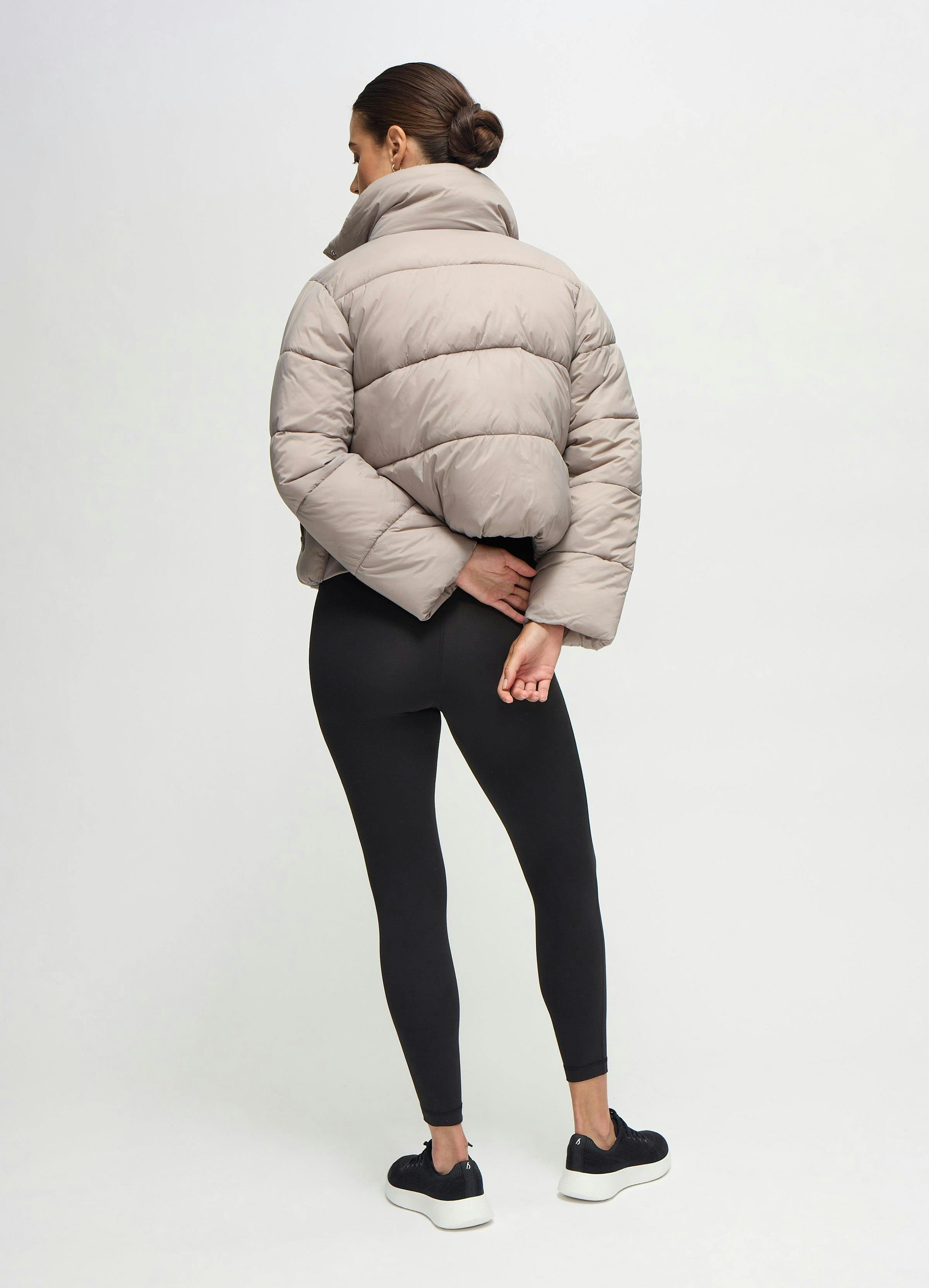 The Cloud Crop Size Zip Maternity Puffer Jacket