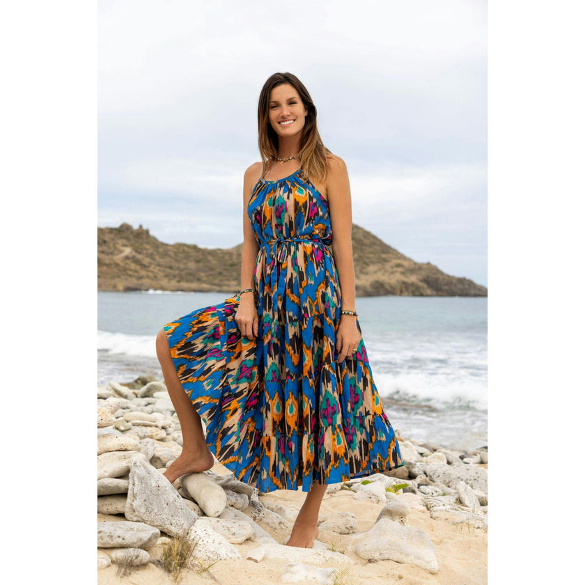 Mer St Barth Women's Sabine Maxi Dress - Blue