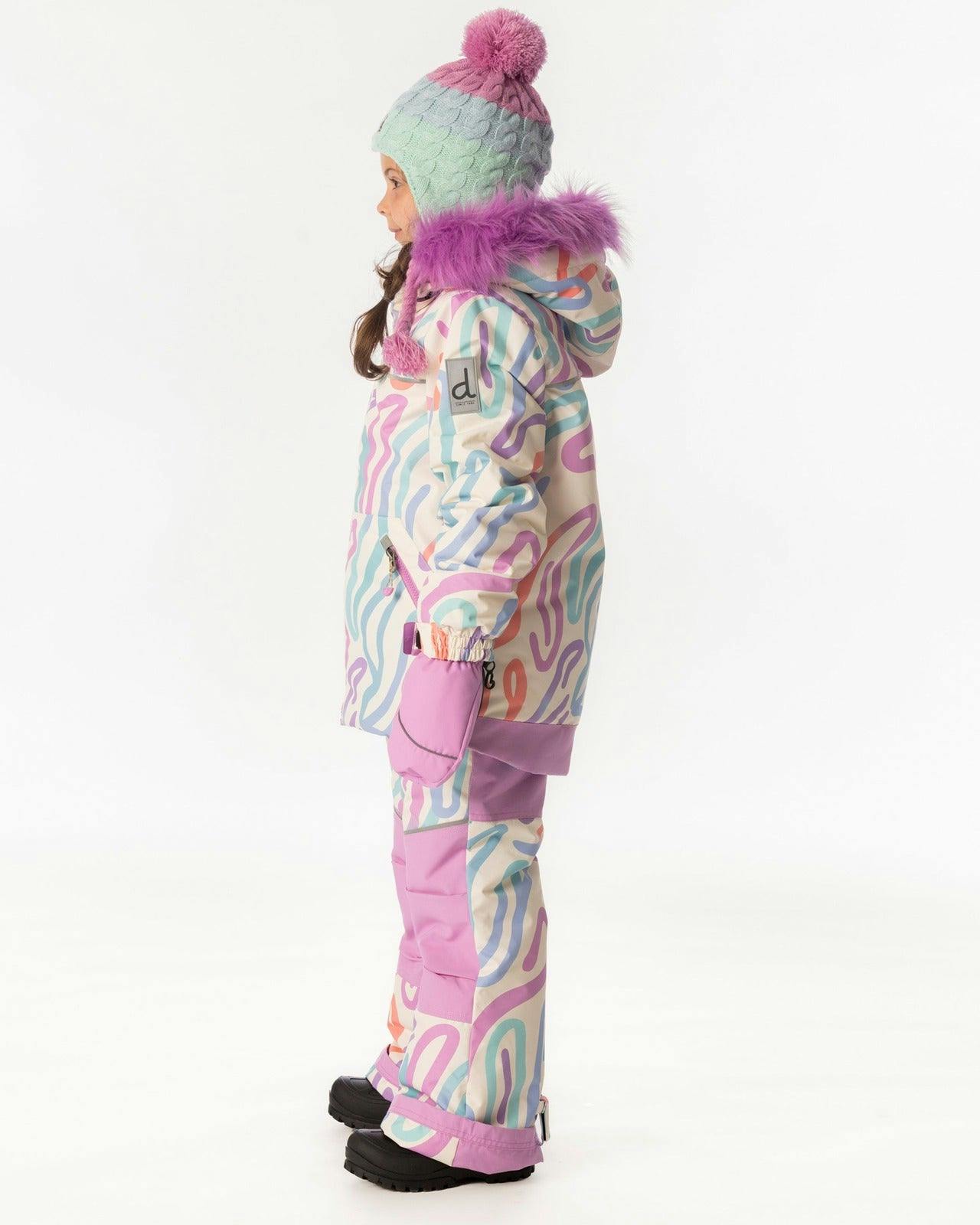 Two Piece Discover Snowsuit Multicolored Line Print