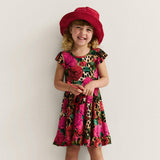 Wild Roses Ruffled Twirl Dress
