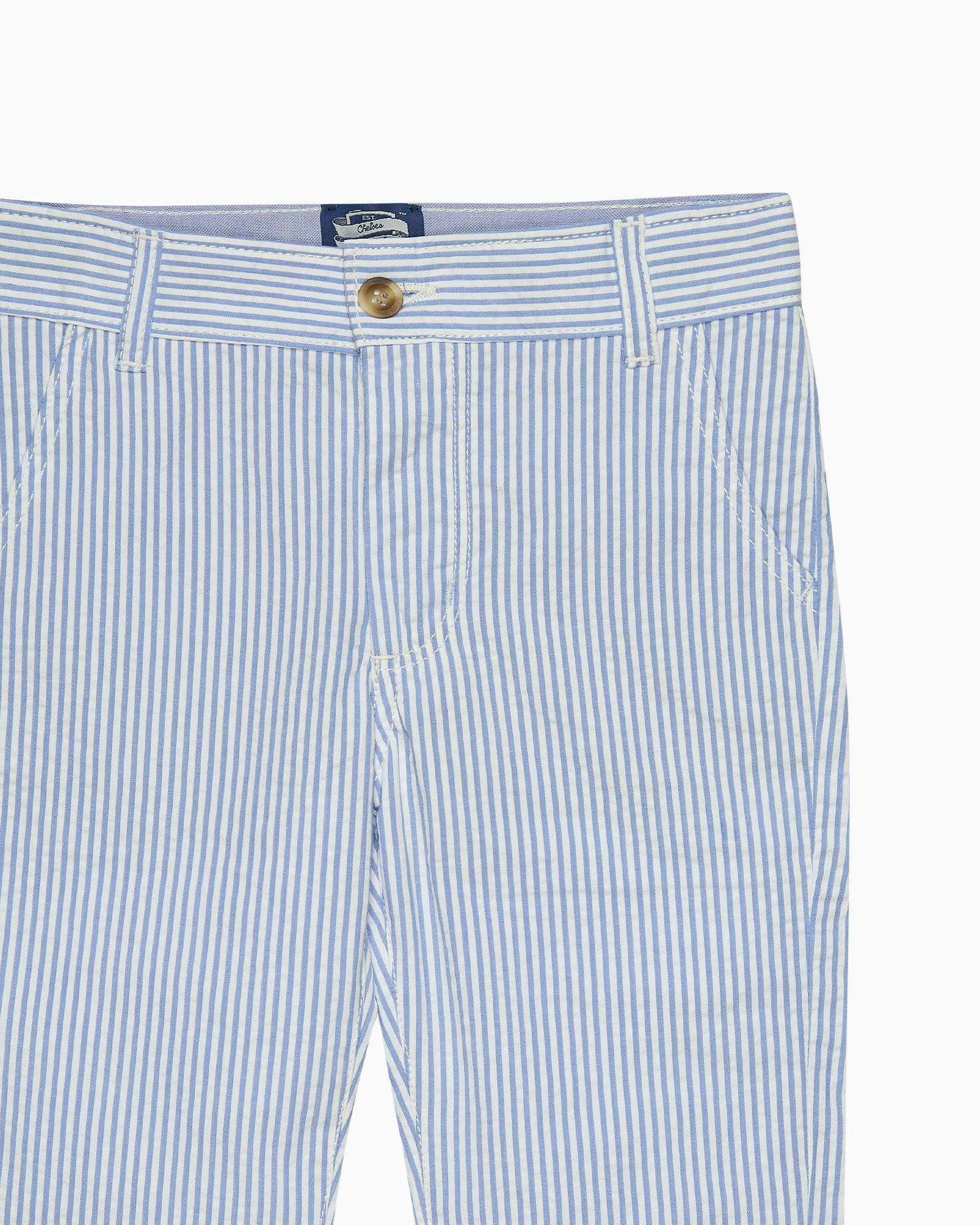 Jacob Pants in Pale Blue Stripe