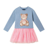 Twofer Sweatshirt  Dress | Teddy bear