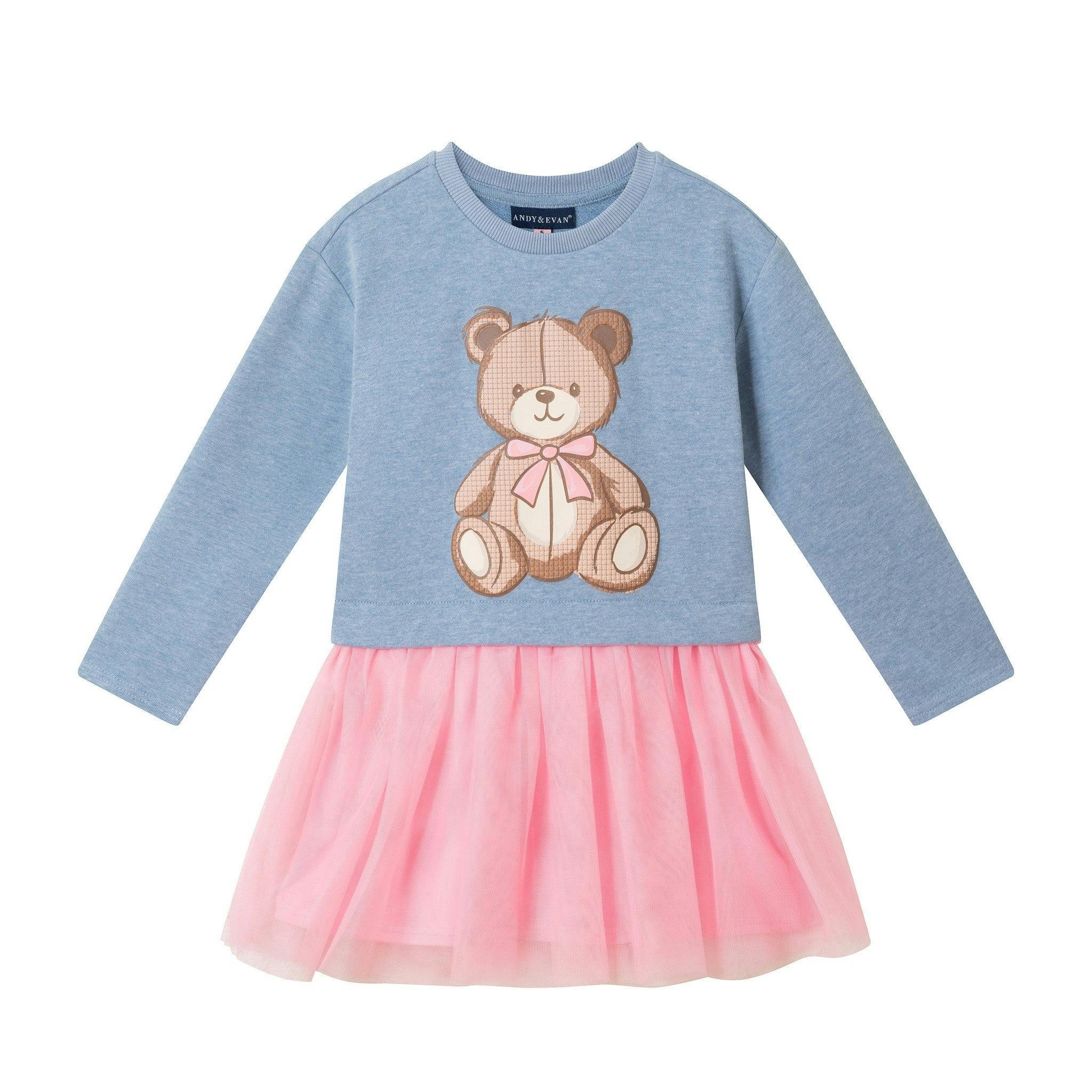 Twofer Sweatshirt  Dress | Teddy bear