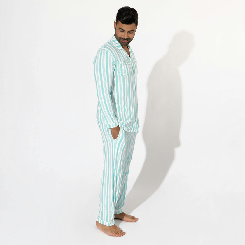 Slumber Stripes Bamboo Men's Pajama Set