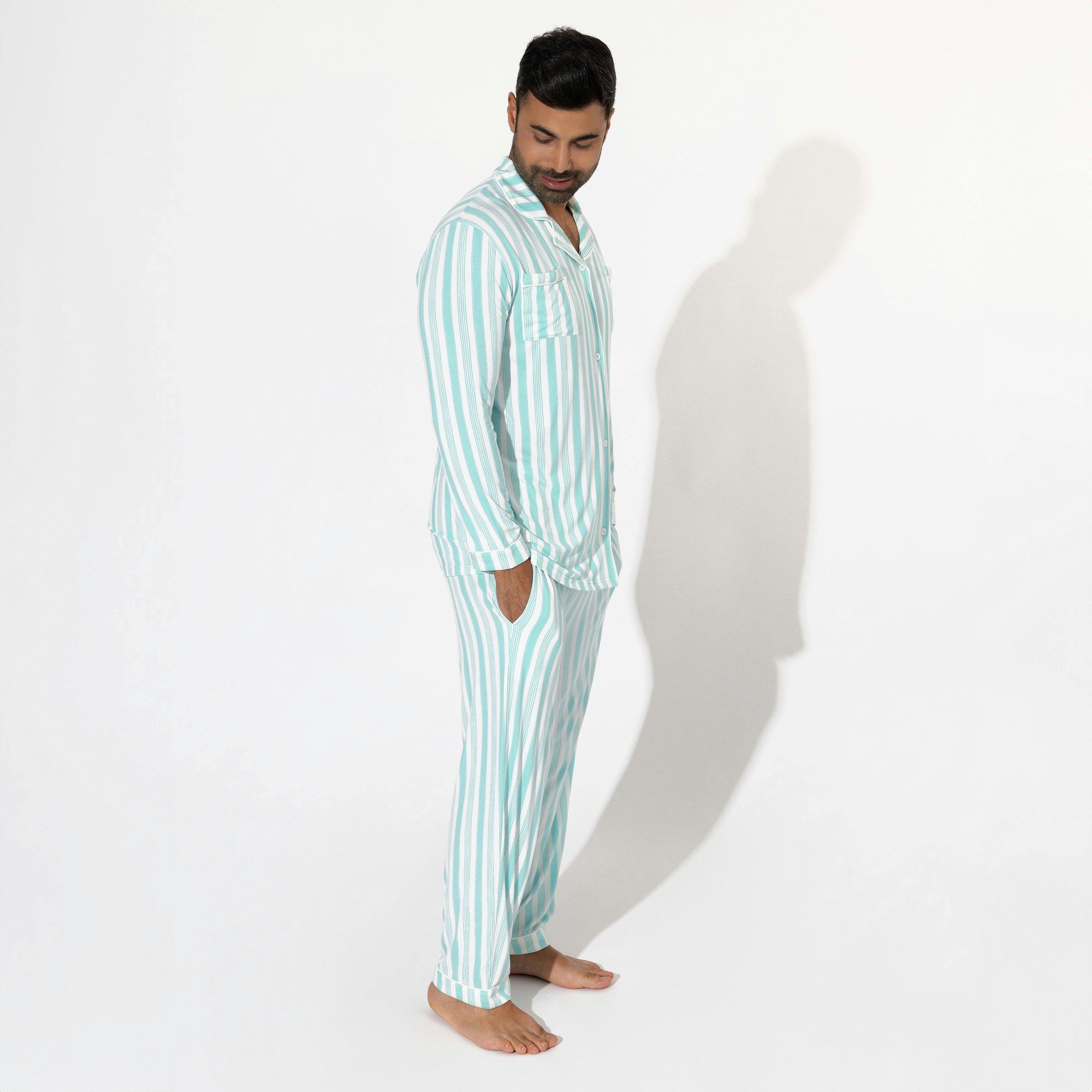 Slumber Stripes Bamboo Men's Pajama Set
