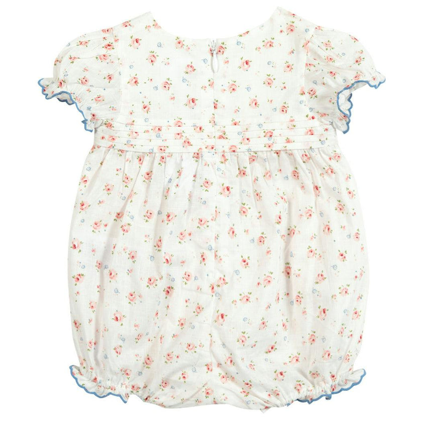 TARTINE ET CHOCOLAT Floral Romper - Nacre