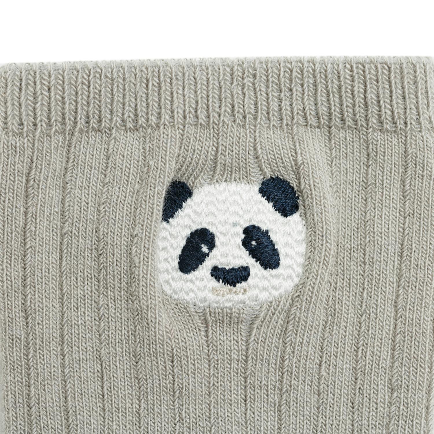 Bell Socks | Panda | Silver Grey