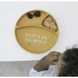 What's On The Menu 3-Section Wonder Silicon Suction Plate
