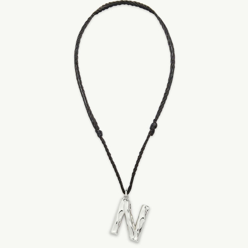 Grande Monogram Necklace in Silver