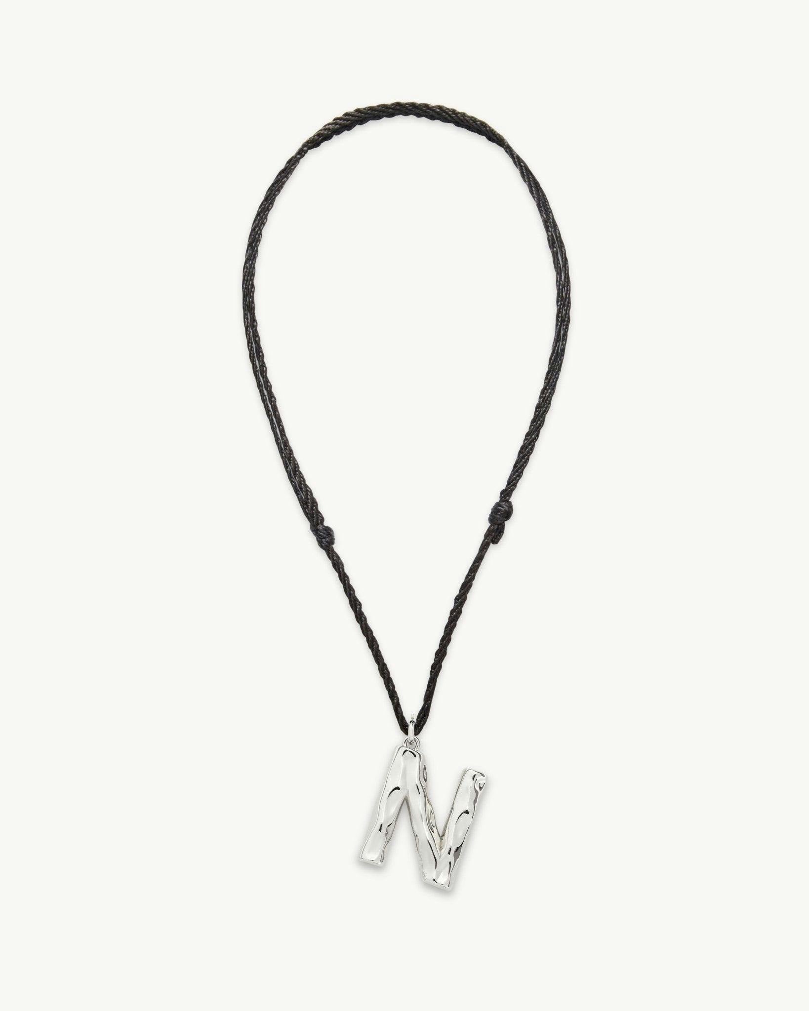 Grande Monogram Necklace in Silver