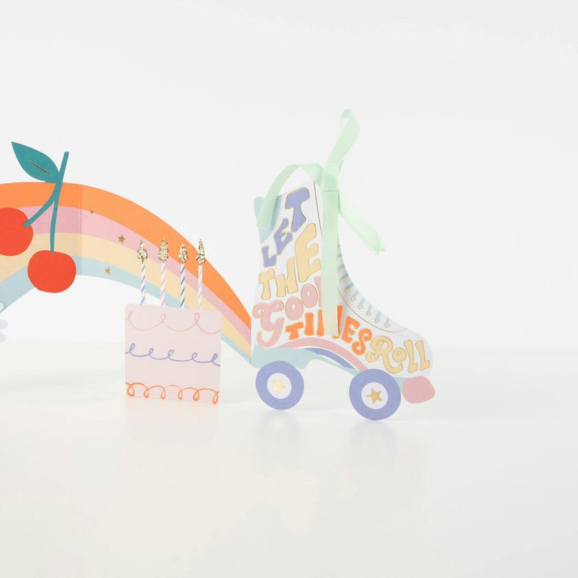 Roller Skates Concertina Card