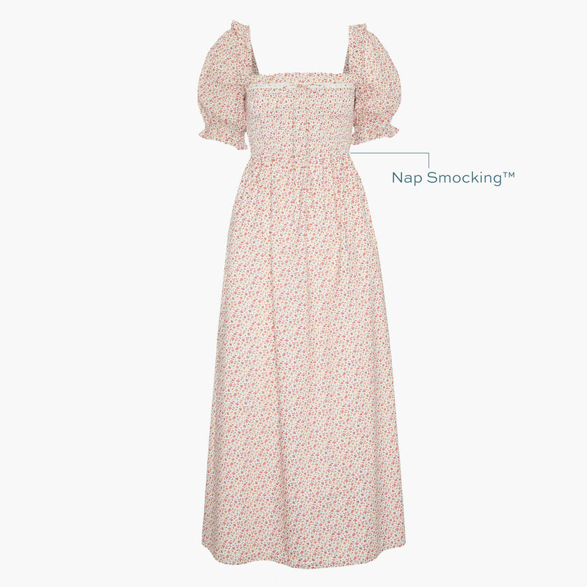 The Scarlett Nap Dress - Ivory Geo Ditsy