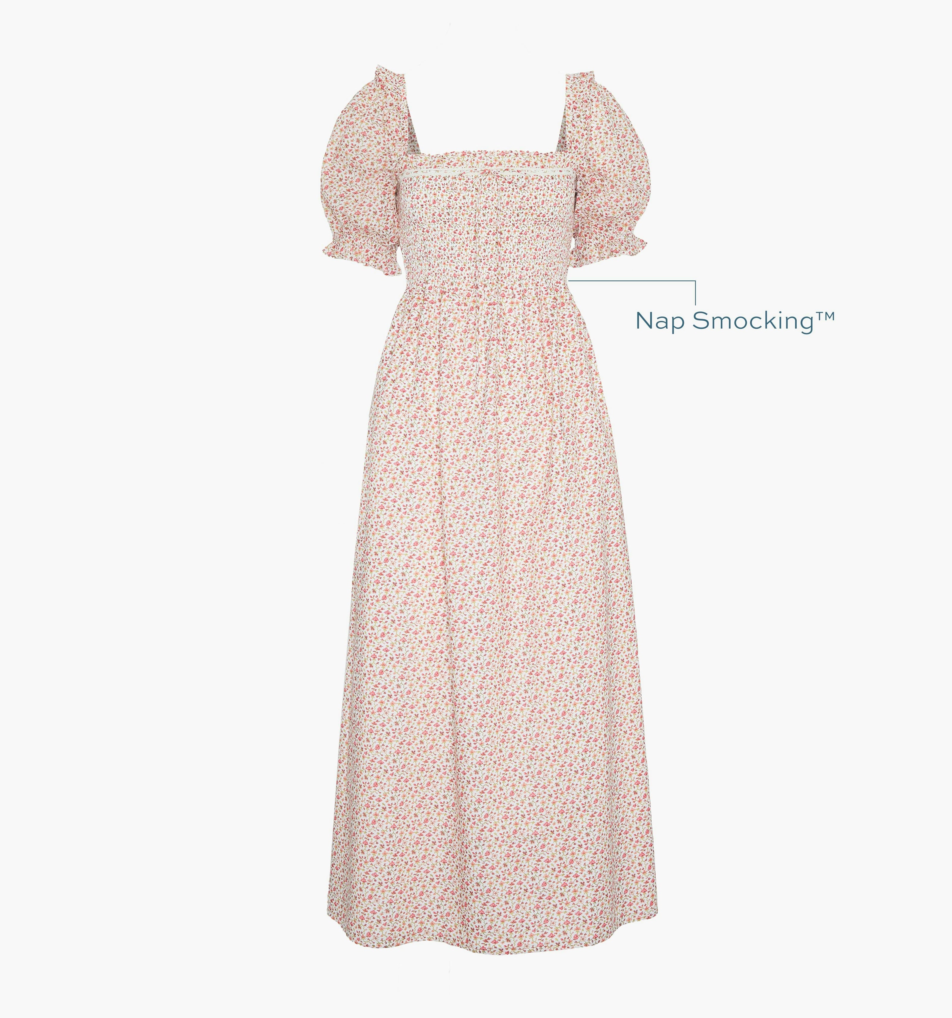 The Scarlett Nap Dress - Ivory Geo Ditsy