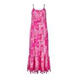 Chantal Women's Sundress Patchwork Bandana, Pink