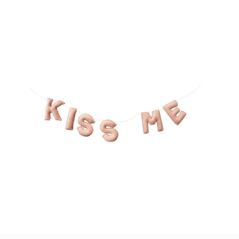 Kiss Me Wool Felt Garland