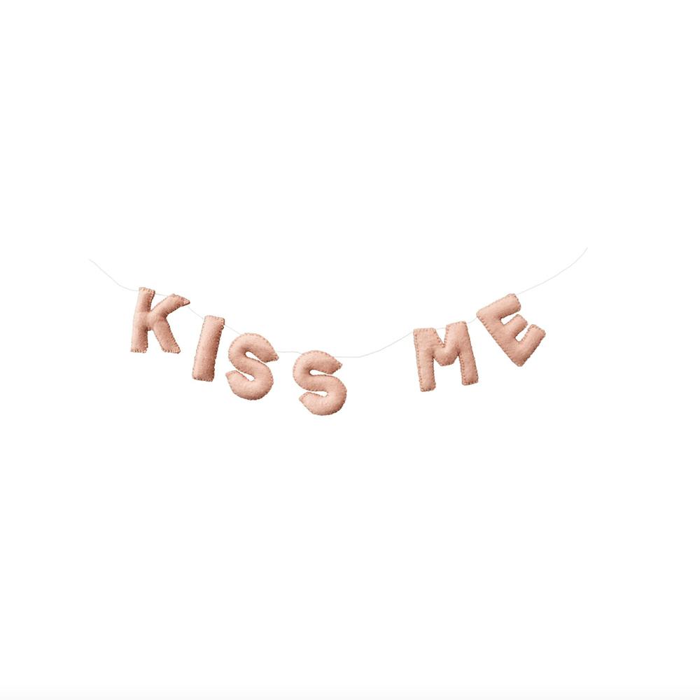Kiss Me Wool Felt Garland