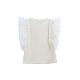 Champagne Tulle Frill T-Shirt
