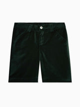 Dark Green Lucas Velvet Boy Shorts