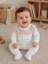 Lace Yoke Footie