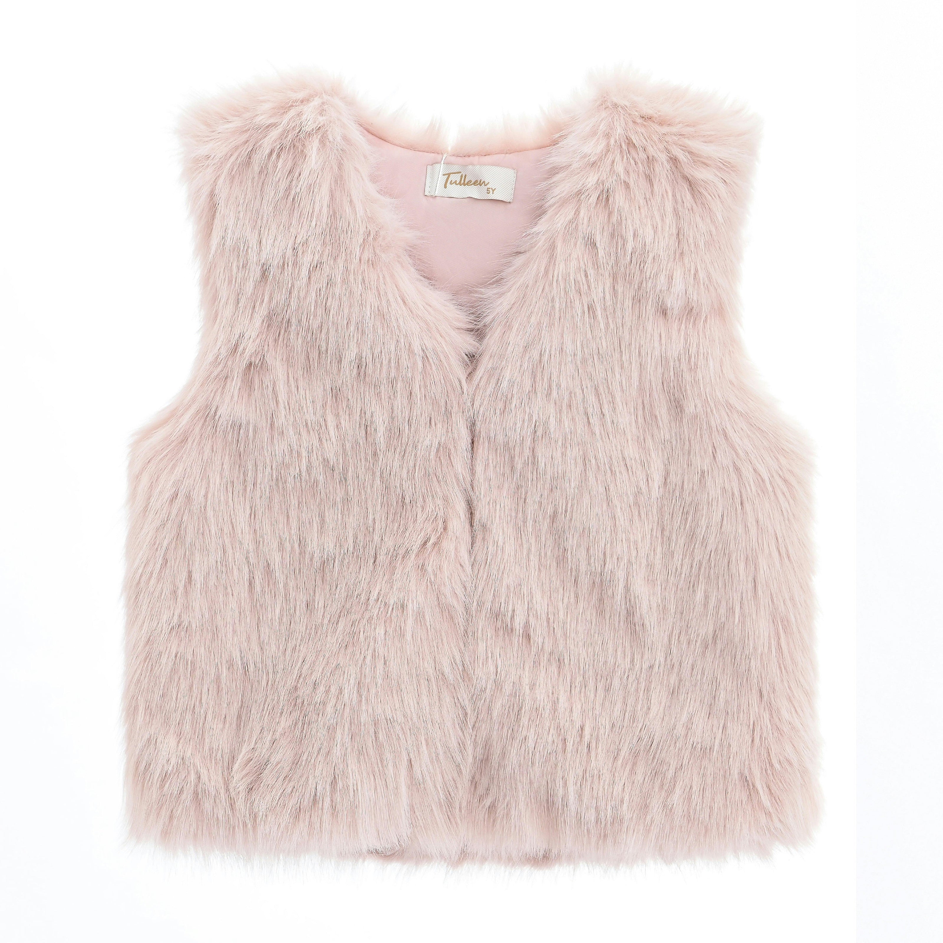 Rose Faux Fur Chic Vest