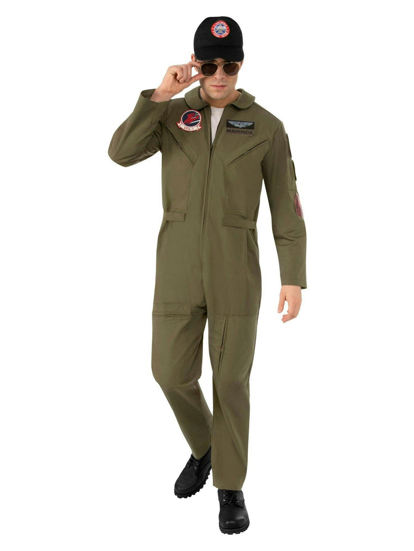 Men's Top Gun: Maverick Flight Suit Costume - Deluxe