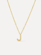 Gold Initial Necklace - Letter Necklace