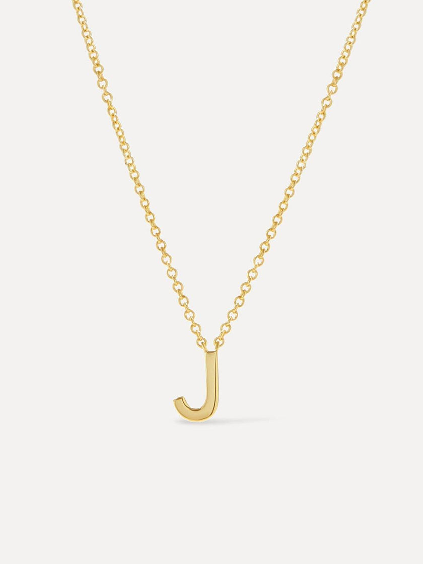 Gold Initial Necklace - Letter Necklace