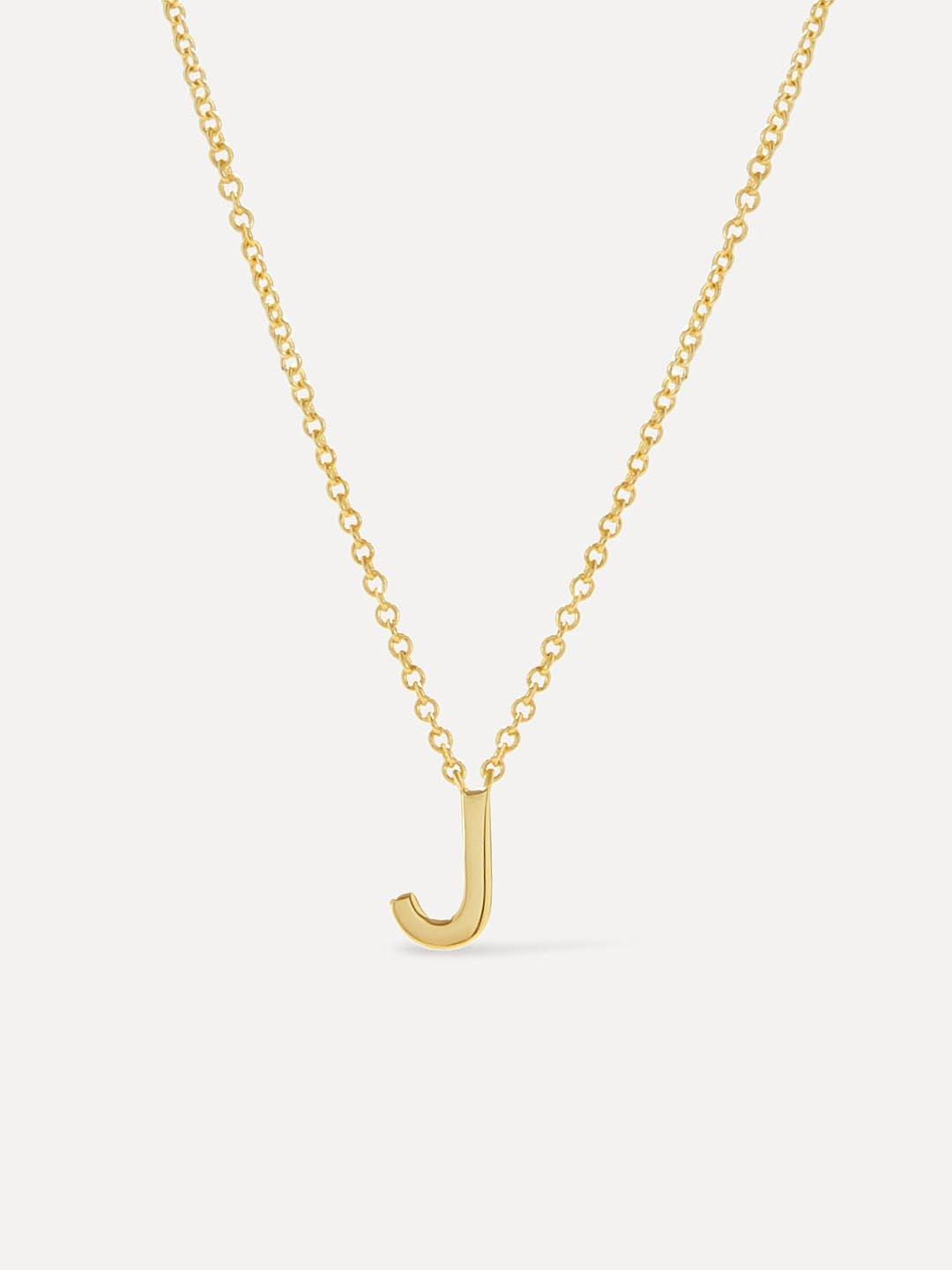 Gold Initial Necklace - Letter Necklace