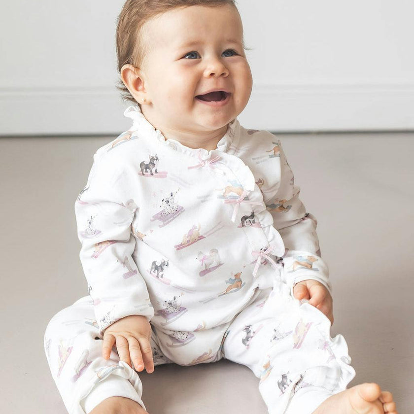 Ski Pups Girl Baby Pajama