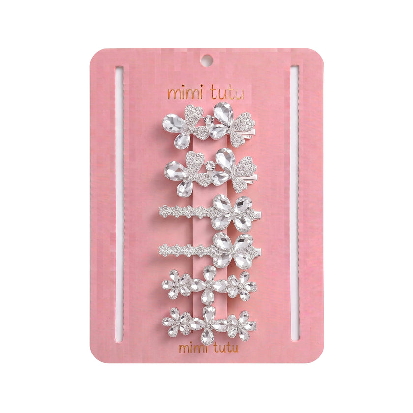 Crystal Aura Hair Pin Trio