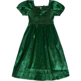 Mini Cassie Dress in Green Taffeta