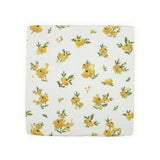 Organic Cotton Muslin Swaddle Blanket - Yellow Roses