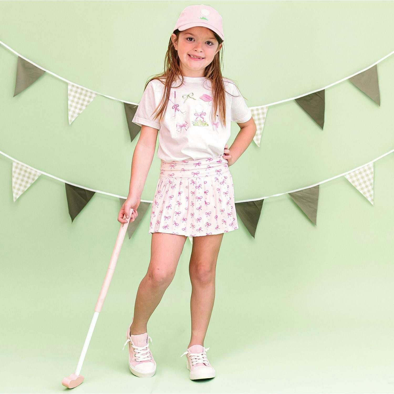 Golf Tee Bow Patch Baseball Hat