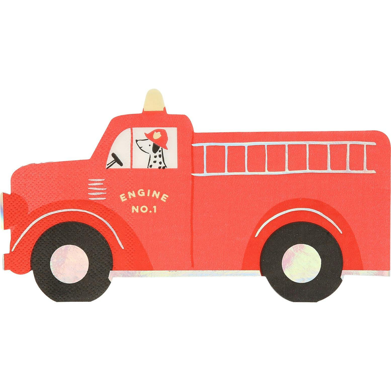 Fire Truck Napkins