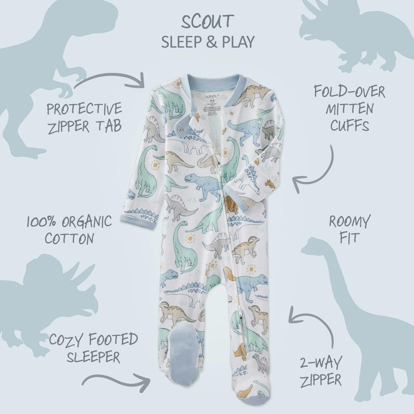 SCOUT Sleep & Play Baby Boys Pajamas