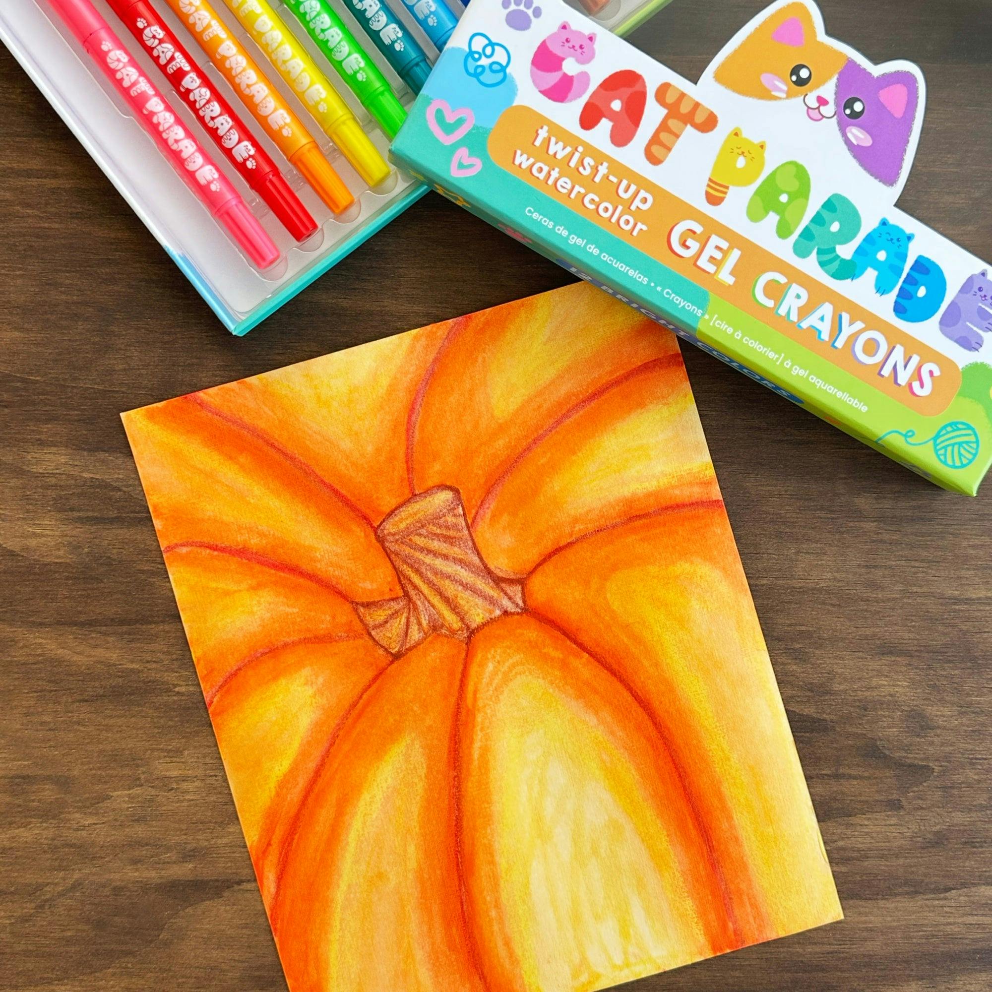 Cat Parade Twist-up Watercolor Gel Crayons - Set of 12
