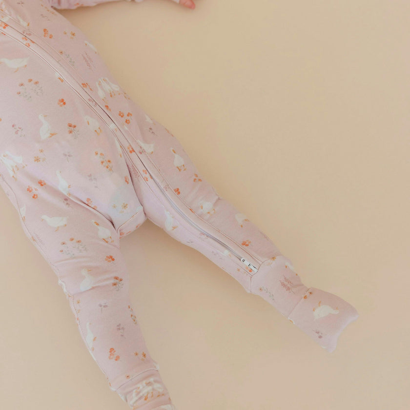 Convertible Zip-Up Footie - Gigi